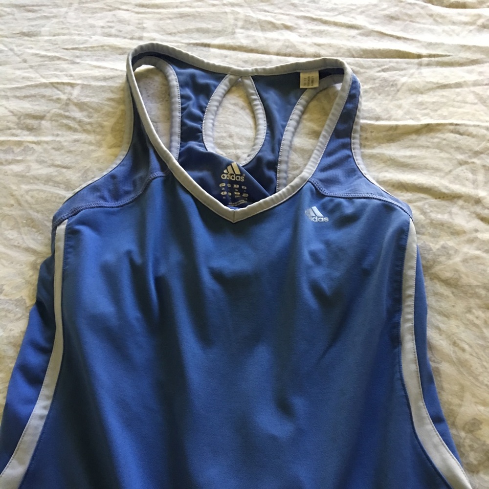 SOLD. Adidas. $8.00 for both. blue and green tops